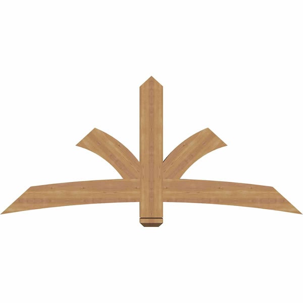 Ekena Millwork Davenport Timber Gable Bracket, Western Red Cedar, 72"W x 33"H x 3 1/2"D x 5 1/2"F, 11/12 Pitch GBW072X33X0406DAV00SWR - main